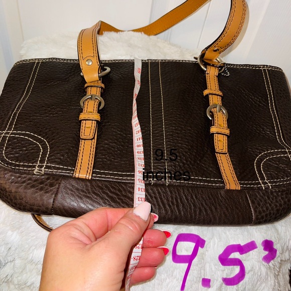 Dark Brown leather COACH Shoulder Bag/Purse - Picture 3 of 13